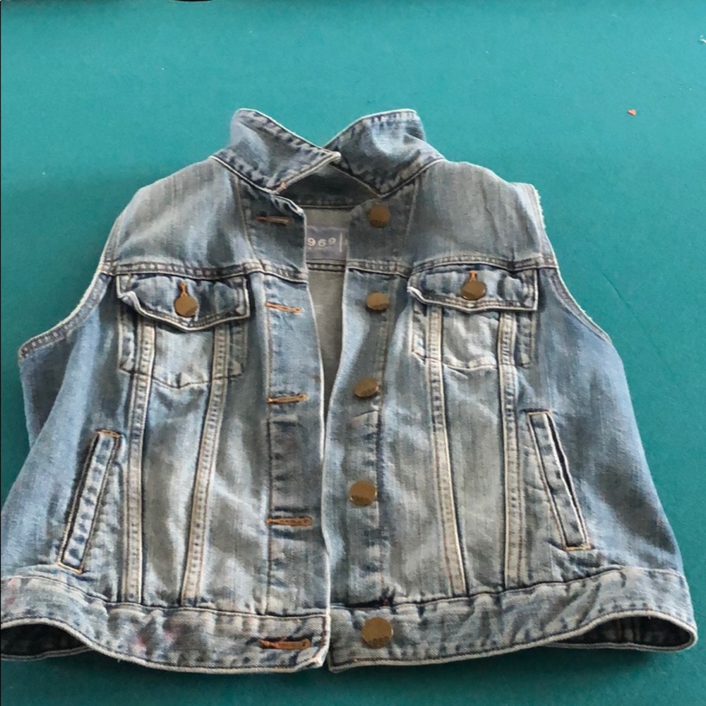 Gap armless jean jacket